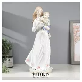 Сувенир керамика "Мама с сыном и белой голубкой" 36х17х13 см
