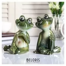 Сувенир керамика "Забавный лягушонок" 13,5х8,5х9,5 см