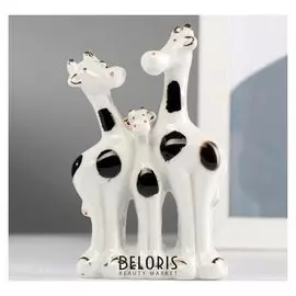 Сувенир керамика "Жирафики" 11х7,3х2,7 см