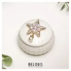 Сувенир керамика "Звёздочка с жемчужинами" 4,5х7х7 см