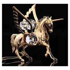 Сувенир «Конь - пегас», 8×6×7 см, с кристаллами сваровски