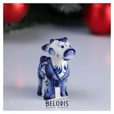 Сувенир "Коровка боня", гжель, 9 см