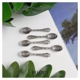 Сувенир кошельковый металл "Ложка резная" (В28849) 5х1,1 см