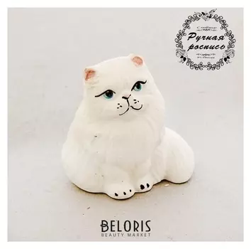 Сувенир "Кошка сидячая", гжель