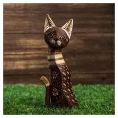 Сувенир "Котёнок с полосатыми ушками", 30 см