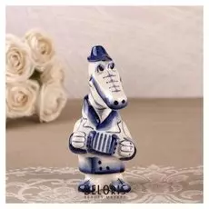 Сувенир "Крокодил гена", гжель, 6,5х6х14 см