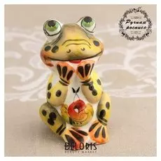 Сувенир «Лягушка мечта», 7 см, цвет, гжель