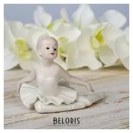 Сувенир "Малышка-балерина в белом платье" 9,3х13х8 см