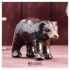 Сувенир "Медведь", обтянутый кожей