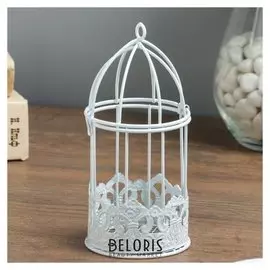 Сувенир металл "Вытянутая клетка" 14х6,7х6,7 см