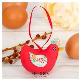 Сувенир пасхальный «Курочка. цветочный»