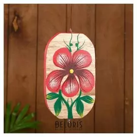 Сувенир подвесной "Цветы" дерево 12х13х15 см