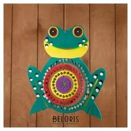 Сувенир подвесной "Лягушка" мдф 25х25х0,5 см