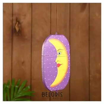 Сувенир подвесной "Месяц" дерево 12х13х15 см