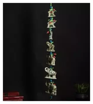 Сувенир подвесной "Слоны", под мрамор