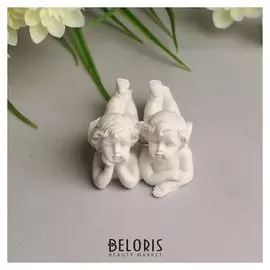 Сувенир полистоун "Белоснежные ангелочки лежат" 3,3х6,7х4,4 см