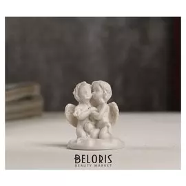 Сувенир полистоун "Белоснежные ангелочки на облачке" 3,5х3,2х3,2 см