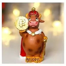 Сувенир полистоун "Бычок - царь всея руси"