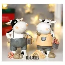 Сувенир полистоун "Бычок-садовник" 11,5х5,5х8 см