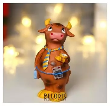 Сувенир полистоун "Бык менеджер"