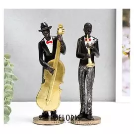 Сувенир полистоун "Джазовый музыкант" 21х6,5х6,5 см