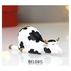 Сувенир полистоун "Коровка - поза ящерицы" 4,5х12,7х4,7 см