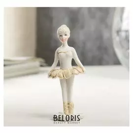 Сувенир полистоун "Маленькая балерина в пачке-цветке" лак 6,5х2,5х3,5 см