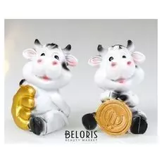 Сувенир полистоун "Малыш муму с евро" 5,5х4,5х4,8 см