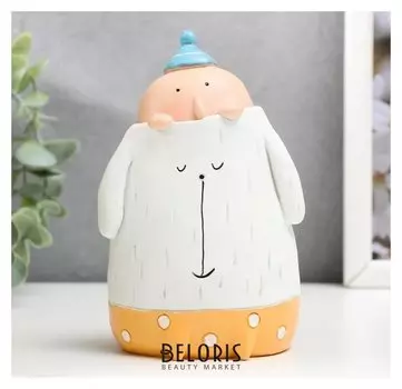 Сувенир полистоун "Малыш в свитере-собачка" 15х9х8,5 см