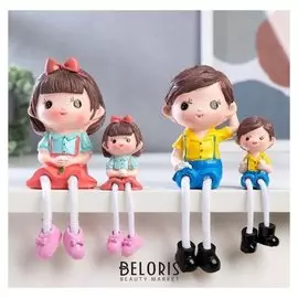 Сувенир полистоун "Малыши нарядные" набор 4 шт 11х3,5х4 19х5,5х5,5 см