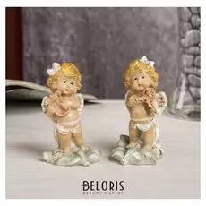 Сувенир полистоун "Малышка-купидон с музыкальным инструментом" 8,7х4,7х5 см