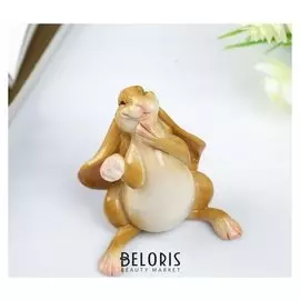 Сувенир полистоун миниатюра "Счастливый заяц" 7х5,5х7 см