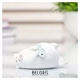 Сувенир полистоун миниатюра "Толстый кот с рыбьим скелетом" 3,6х7,5х8,7 см