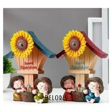 Сувенир полистоун музыка "Малыши-садоводы" 18х14х6 см