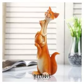 Сувенир полистоун обнимашки "Лиса с лисёнком" 23х8х7 см