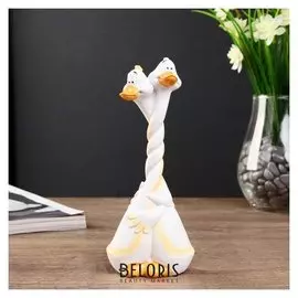 Сувенир полистоун обнимашки "Утята" 17,3х7х4 см