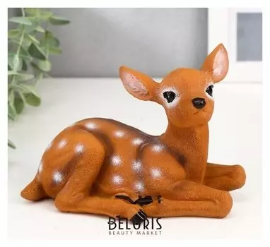 Сувенир полистоун "Оленёнок" 11х16,5х7,7 см