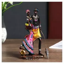 Сувенир полистоун "Пара из найроби" 21,5х6х10 см