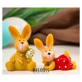 Сувенир полистоун "Пасхальный кролик" 5,5х3,8х3 см