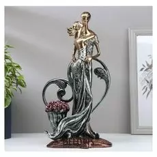 Сувенир полистоун "Поцелуй влюблённых" 34х18х11 см