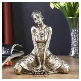 Сувенир полистоун под бронзу "Безысходность" 20х9,5х17 см