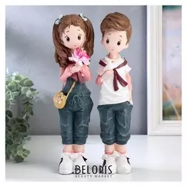 Сувенир полистоун "Подросток в джинсе" 28х7,3х5,5 см