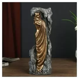 Сувенир полистоун семья "Мать и дитя" бронза 27,5х9,5х6 см