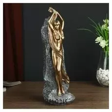 Сувенир полистоун "Соблазнение" бронза 29х9,5х9 см
