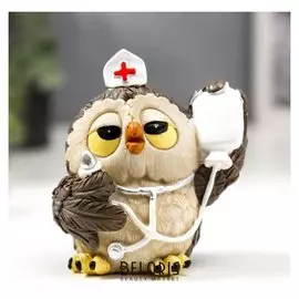 Сувенир полистоун "Совушка - хороший доктор" 9,5х6х9 см