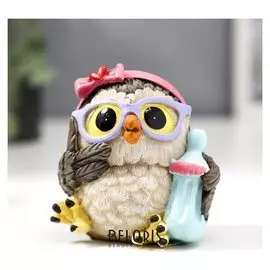Сувенир полистоун "Совушка - малышка" 8,5х6,5х8,3 см