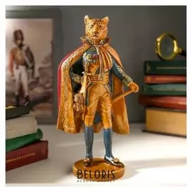 Сувенир полистоун "Тигр в королевской мантии" под дерево 27,5х10,5х15 см