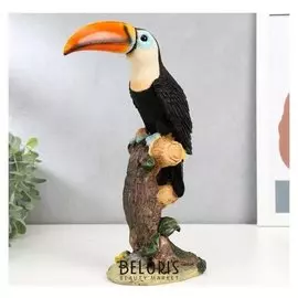 Сувенир полистоун "Тукан" 30,3х12,3х9 см