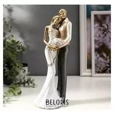 Сувенир полистоун "Влюблённая пара - свадьба" 25х8,5х8,5 см