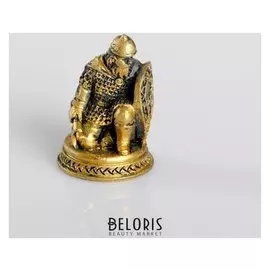 Сувенир полистоун "Воин", золотой